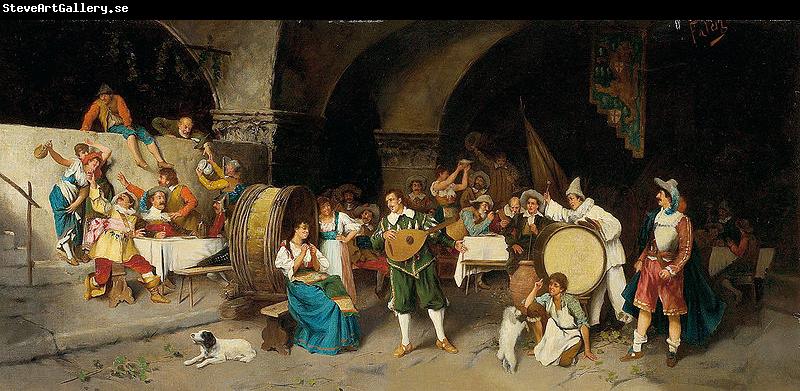 Luis Riccardo Falero Day in a tavern